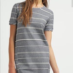 Ichi Ponnie Blue And White Striped Summer Dress Size Small